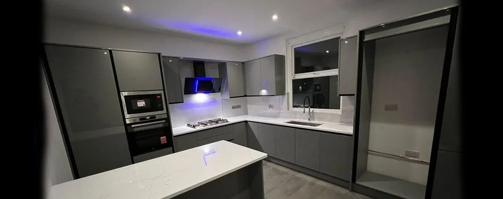 Bright fitted kitchen completed by Stellar Home Renovation